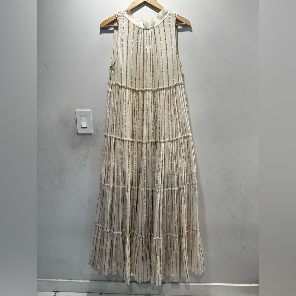 Aish Bohemian Striped Maxi Dress